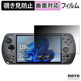 180度 覗き見防止 フィルム GPD WIN 5 ブルーライトカット 曲面対応 光沢仕様 日本製