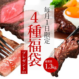 【5月20日限定 ポイント2倍】 【毎月1日販売★限定50セット】 肉 福袋 応援 食品 グルメ 赤身 お取り寄せグルメ お取り寄せ グルメ カナダビーフ館4点福袋 プレゼント付き
