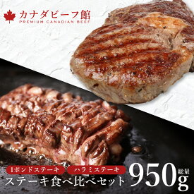 【先着100名様限定10％OFFクーポン配布中】 ステーキ 肉 1ポンドステーキ ハラミステーキ 950g セット ステーキ肉 お中元 夏ギフト ギフト 赤身 バーベキュー 牛肉 赤身肉 食材 熟成肉 贈り物 お祝い プレゼント BBQ リブアイロール ステーキ 冷凍食品 お取り寄せグルメ