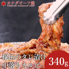 【19日20時～ 50％OFFクーポン配布中】 中落ちカルビ 焼肉 焼き肉 バーベキュー 肉 カルビ BBQ 食材 キャンプ お祝い プレゼント 冷凍食品 お取り寄せグルメ お取り寄せ グルメ 【ロデオカット★カナダビーフ・デリ〜シャス中落ちカルビ340g】