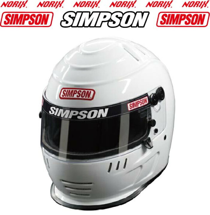 楽天市場】USAシンプソン四輪SIMPSON SPEEDWAY SHARK HELMETシンプソン 
