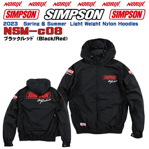 yZ[izSIMPSONyNSM-C08z2023SStăfC_[Y CgEFCg@iCt[fB[Simpson Rider's@Light Weight Nylon Hoodies2023 Spring & SummerNORIXVv\WPbg