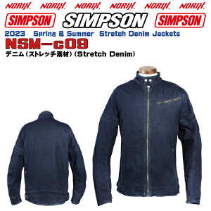 yZ[izSIMPSONyNSM-C09z2023SStăfC_[Y Xgb`fj@WPbgSimpson Rider's@Stretch Denim Jackets2023 Spring & SummerNORIXVv\WPbg