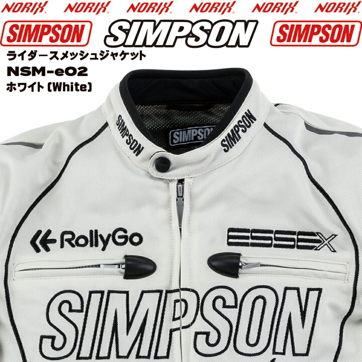 SIMPSON シンプソン NSM-E02 ライダーズ メッシュ ジャケット サイズ 