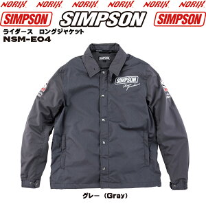 Vv\WPbgNSM-e04C_[YOWPbg2025SStăfveN^[AIAAwAWSimpson Rider's Long Jacket 2025 Spring & SummerNORIX@SIMPSON