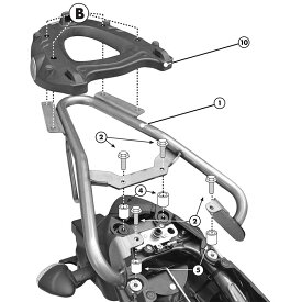 ジビ(GIVI) モノキーケース リアラック Suzuki グラディウス650 09-16 SR121