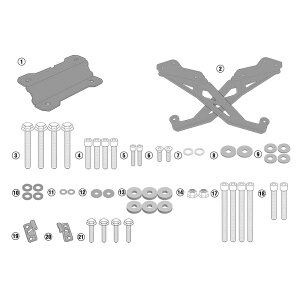 Gg[Ń|Cg10{MT-09g[T[ 15-17 MONOKEY/MONOLOCKΉgbvP[Xp ALA GIVI