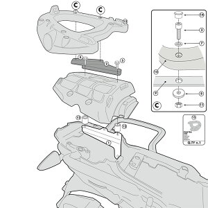 Gg[Ń|Cg10{Wr(GIVI) mL[P[X AbN Triumph Tiger800/XC 11-13 SR6401