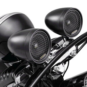 Kuryakyn ロードサンダー ハンドルバーマウントスピーカーポッド&ブルートゥースコントローラー by MTX サテンブラック