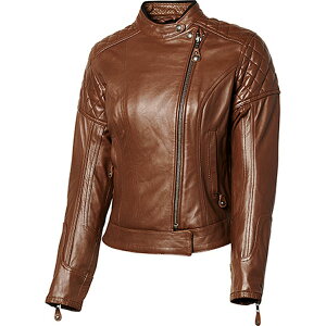 Roland Sands Design RIOT レディース・レザージャケット タバコブラウン