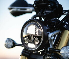 MOTODEMIC LED ヘッドライト EVOスタンダード ブラック Triumph Bonneville T100 T120 2016～