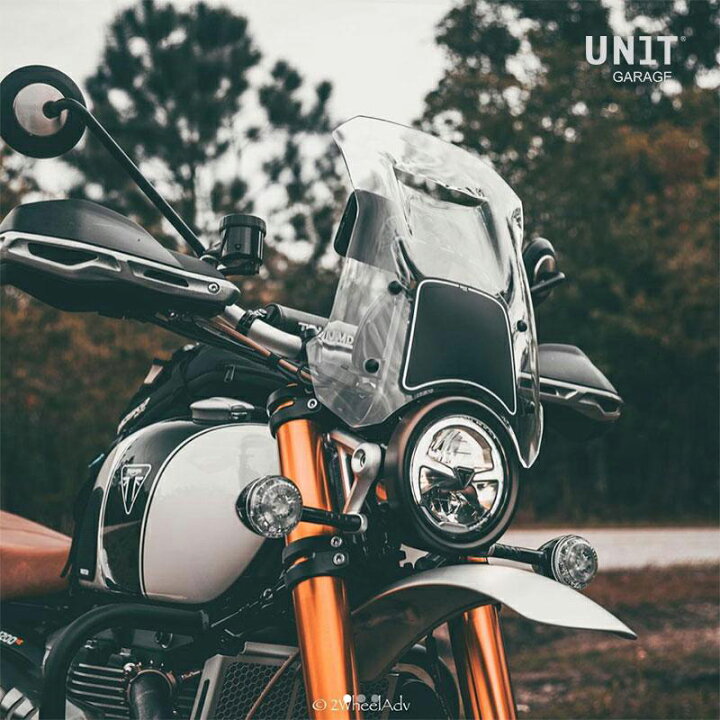 楽天市場】Triumph Scrambler1200 ウィンドシールド UNIT GARAGE 