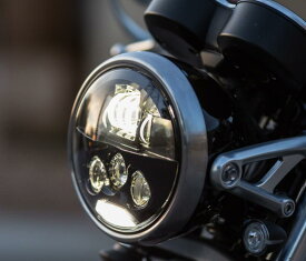 MOTODEMIC LED ヘッドライト EVO スタンダード ブラック Triumph Street Cup