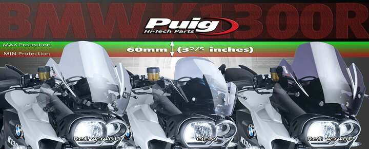 楽天市場】プーチ(Puig) スポーツスクリーン ダークスモーク K1300R 
