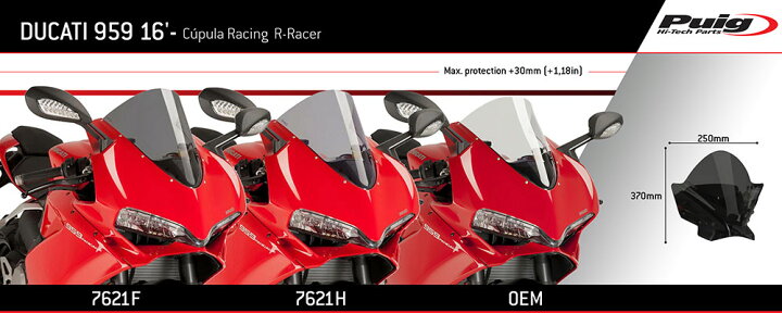 楽天市場】プーチ(Puig) レーシングスクリーン/R-RACER ダークスモーク 