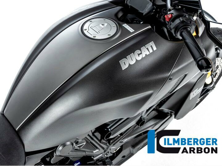 楽天市場】ディアベル1260 マットカーボン フューエルタンクカバー 