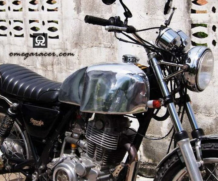 楽天市場】SR400FI アルミ フューエルタンク The AJS オメガレーサー 