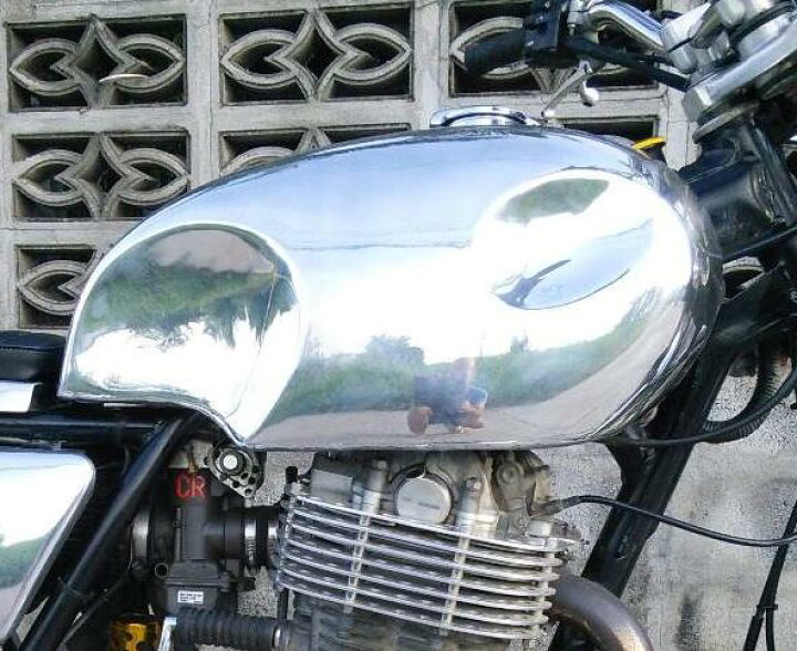 楽天市場】SR400/500 キャブ アルミ フューエルタンク ポリッシュ 