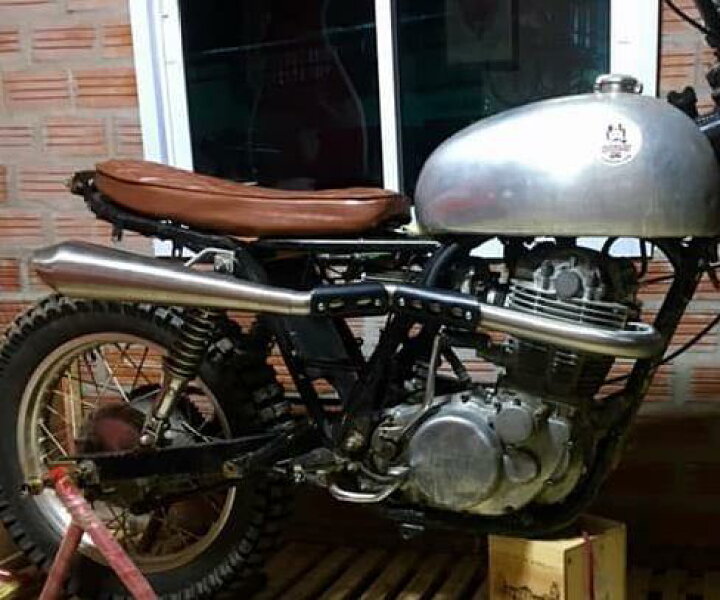 楽天市場】SR400FI スクランブラーアップマフラー フルエキ オメガ 