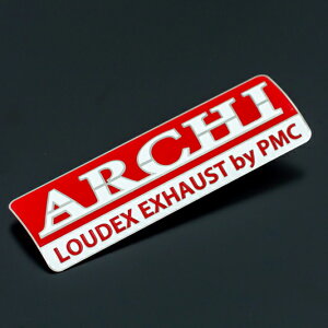 ARCHI エキゾーストサイレンサーエンブレム(ローマ字)