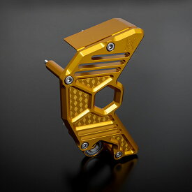 カワサキ Z900RS/CAFE ビレット・ハニカムスプロケットカバー マリーゴールド アーキ