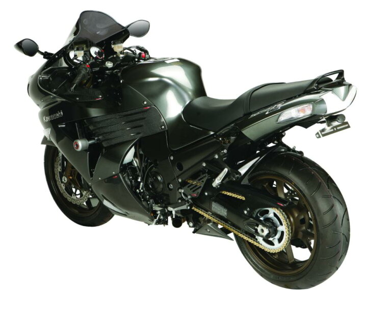 楽天市場】ZZR1400/ZX-14R ブラック/シルバーメッシュ リアフェンダー 