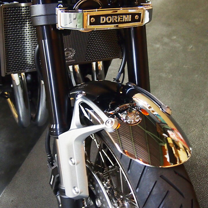 楽天市場】カワサキ Z900RS/CAFE メッキフロントフェンダー DOREMI 