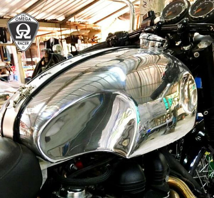 楽天市場】Kawasaki W650 アルミ タンク 