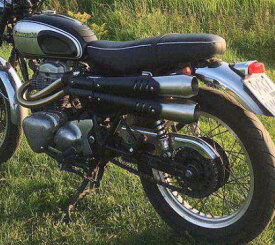 W650 スクランブラー アップマフラー フルエキ オメガレーサー カワサキ