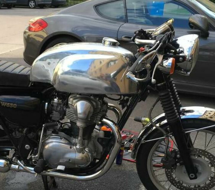 楽天市場】Kawasaki W650 アルミ タンク 