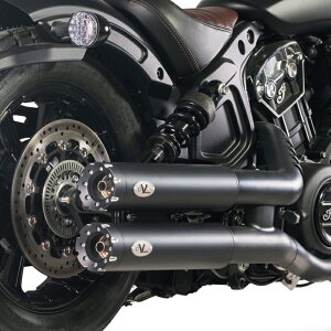 インディアン スカウトボバー REVOLVER EURO5 スリップオンマフラー(ブラック) VPERFORMANCE