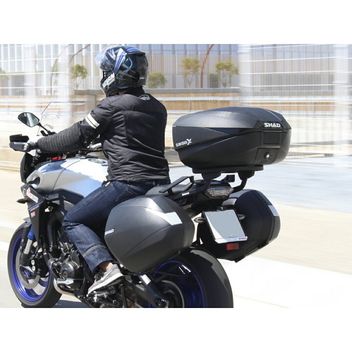 楽天市場】SHAD SH58X 容量可変トップケース 46L/52L/58L (カーボン 