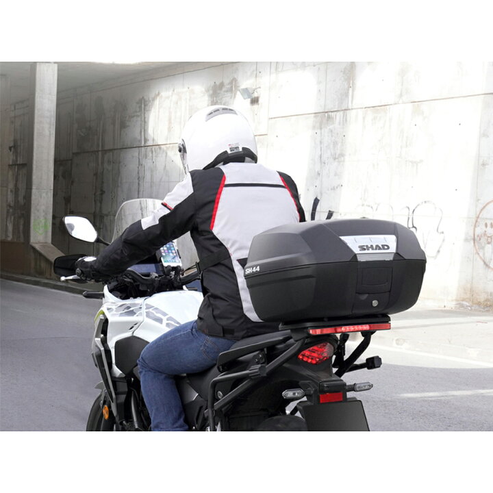 楽天市場】SHAD SH44 トップケース 44L (無塗装ブラック) : モトパーツ 