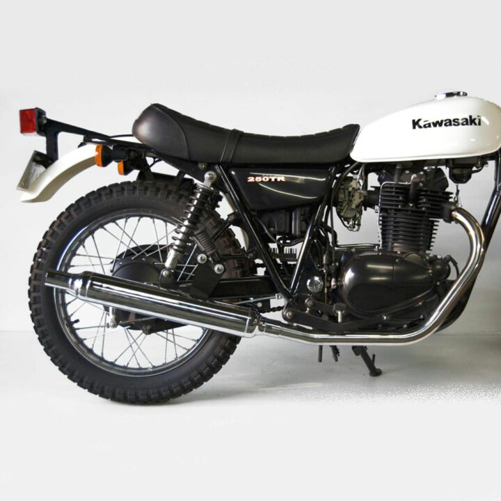 楽天市場】カワサキ 250TR ヴィンテージマフラー フルエキ ダウン 