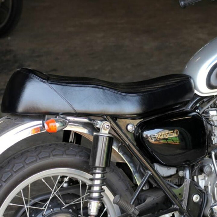楽天市場】カワサキ W650/400/800 薄型ベーツタイプ TTシート モーター  