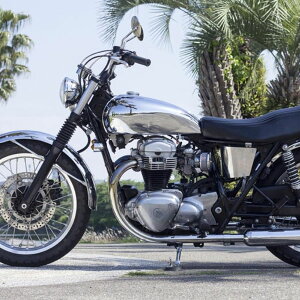 カワサキ W650/400 ボンネビルタンクキット クローム モーターロック