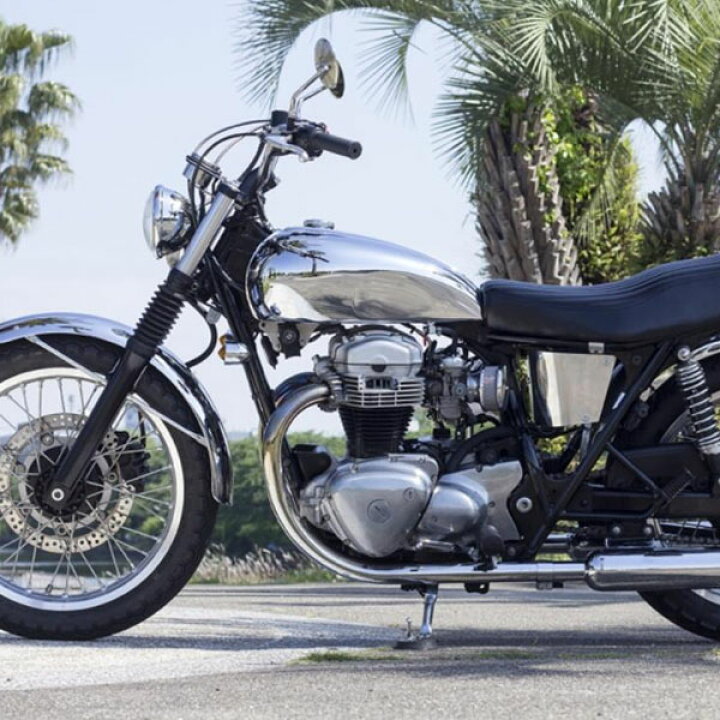 楽天市場】カワサキ W650/400 ボンネビルタンクキット クローム 