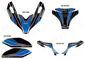 GSX-S1000GT Full Paint Protection BLK/BLU ���g�O���t�B�b�N�X