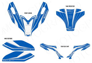 GSX-S1000GT Full Paint Protection BLU/WHT ���g�O���t�B�b�N�X