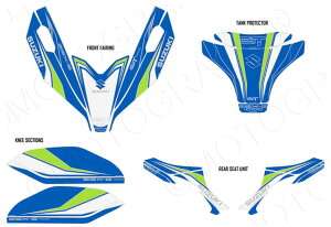 GSX-S1000GT Full Paint Protection BLUE/GREEN ���g�O���t�B�b�N�X