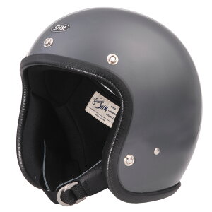 ★エントリーでポイント10倍★SHM Genuine ジェットヘルメット ガンシップグレー