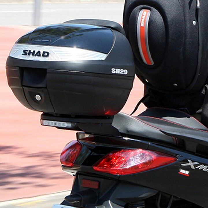 楽天市場】SHAD SH29 トップケース 29L (無塗装ブラック) : モトパーツ 