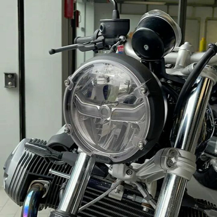 楽天市場】BMW RnineT ヘッドライトカバー スモーク DKdesign 