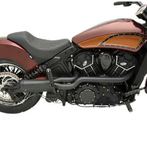 インディアン SCOUT/Bobber/Sixty 2-1 フルエキゾーストマフラー ブラック TRASK