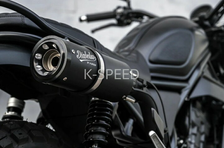 楽天市場】ホンダ CL250 スリップオンマフラー ブラック K-SPEED 