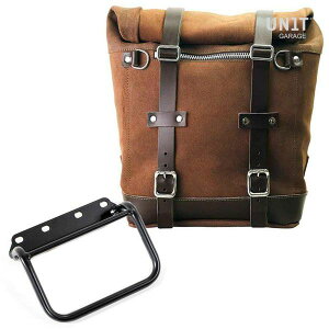 BMW R80G/S 及び R80 GS ベーシック スプリットレザーサイドバッグ スクラム 22-30L コロラドブラウン &サポート フレームキット ユニットガレージ
