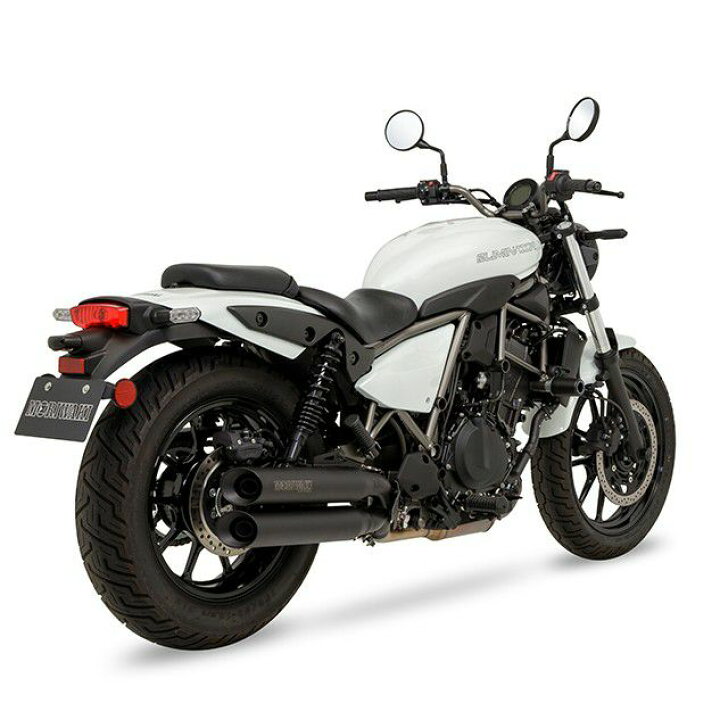 楽天市場】エリミネーター 400 スリップオンマフラー CROSS TWIN BLACK 