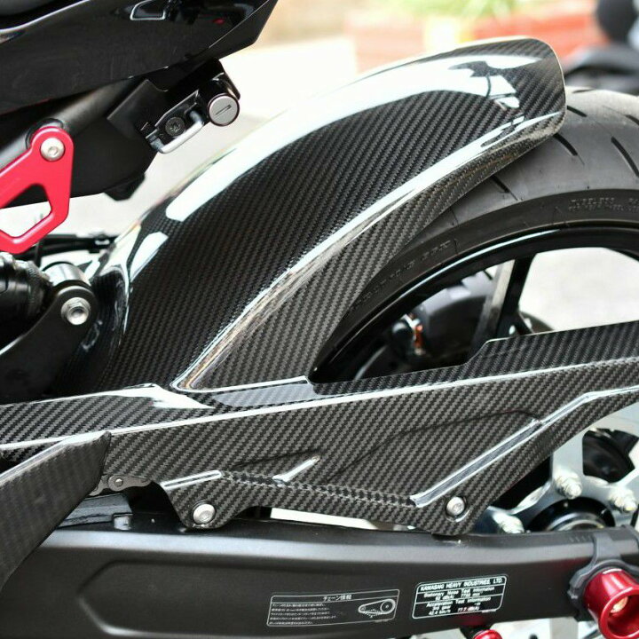 楽天市場】ZX-25R リアフェンダー ロングタイプ ドライカーボン 