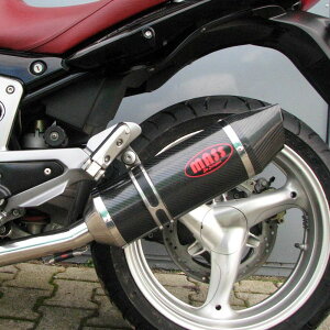 MOTO GUZZI(モトグッチ) BREVA ブレヴァ1100 オーバルカーボン スリップオンマフラー カーボンチップ MASS Exhaust