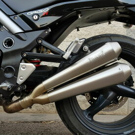 MOTO GUZZI(モトグッチ) GRISO グリーゾ Tromb レトロ ダブルステンレス スリップオンマフラー ポリッシュ MASS Exhaust